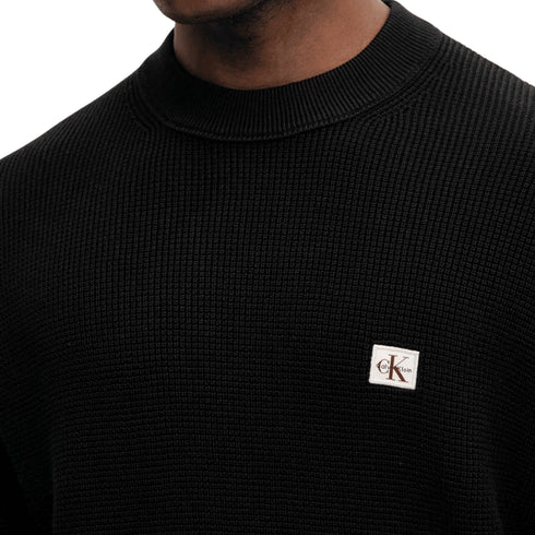 CALVIN KLEIN JEANS Maglia Calvin Klein - Maglia in cotone waffel XS  - Francavilla Moda